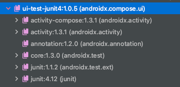 ui test junit dependeces